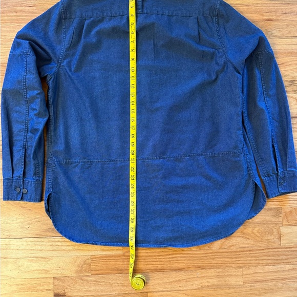 Dark Blue Casual Button Down Shirt - Picture 7 of 8